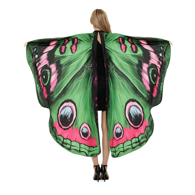 Kmbangi Châle de Papillon de Femmes avec la Couleur Vive, Sangle Réglable de Main