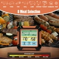 thumbnail image 2 of Digital Meat With Long Probe Upgraded Grill With LCD Screen Touch Control Backlight Alert Food Timer for Cooking Oven BBQ IPX7 Waterproof, 2 of 7