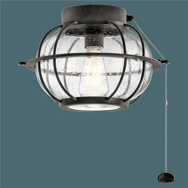 Kichler 380945WZC Bridge Point 4W Bridge Point Fan Light Kit, Weathered Zinc