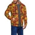 thumbnail image 2 of Honeii Vintage maple leaf autumn Print Hoodies for Men, Pullover & Full Zip, Breathable Zip up Hoodie, Sweatshirt-Large, 2 of 5
