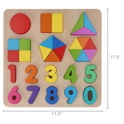 Spark Create Imagine Wooden Shape and Number Puzzle, Baby and Toddler Toys