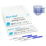 Mommed Pregnancy Test Strips with 20 Free Urine Cups,Quick Early Detection of Pregnancy