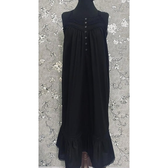 SoieRose Victorian Ivory Nightgown with Intricate Lace – 100% Cotton Sleepwear - SR-1039