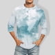 thumbnail image 2 of Men'S Round Neck Three-Quarters Sleeve Top Casual Fashion T-Shirt 4XL, 2 of 5