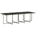 thumbnail image 2 of vidaXL 15 Piece Garden Dining Set with Cushions Grey Poly Rattan, 2 of 5