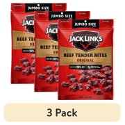 (3 pack) Jack Link's 100% Beef Original Tender Bites 5.85oz Resealable Bag