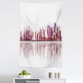 thumbnail image 1 of City Tapestry, Landscape Modern Skyscrapers Metropolitan Silhouette Illustration Abstract Composition, Fabric Wall Hanging Decor for Bedroom Living Room Dorm, 5 Sizes, Multicolor, by Ambesonne, 1 of 1