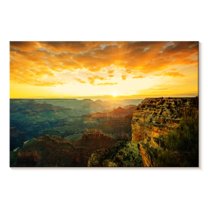 Elephant Stock Arizona Wall Art - Horizontal Canvas Wall Art - Living Room Wall Decor - Places Canvas - Orange And Brown Decor - 48" x 32"