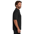 thumbnail image 3 of Hanes Ecosmart Jersey Polo T-Shirt, Men's Short Sleeve Solid Tee, Black Shirt, S, 3 of 5