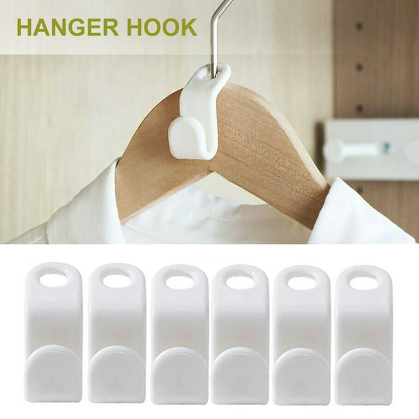 Visland 50PCS Clothes Hanger Connector Hooks Space Saving Coat Hanger