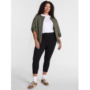 Terra & Sky Women's Plus Capri Legging, Sizes 0X-5X
