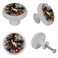 thumbnail image 4 of Kangaroo Glow-in-the-Dark Round Drawer Pulls, 4-Pack - Fluorescent Cabinet & Dresser Knobs - Suitable for Cabinets, Wardrobes, 4 of 6