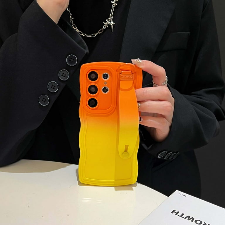 Case for Samsung Galaxy A35, Luxury Gradient Color Silicone Cute Wavy Frame Wristband Kickstand Skin Friendly Ultra Slim Phone Case Cover for Men Women Boys Girls for A35, Orange+Yellow - Walmart.com Case for Samsung Galaxy A35, Luxury Gradient Color Silicone Cute Wavy Frame Wristband Kickstand Skin Friendly Ultra Slim Phone Case Cover for Men Women Boys Girls for A35, Orange+Yellow - Walmart.com