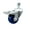 Swivel - Total Lock Brake - Blue, variant on 3 Inch Solid Polyurethane Swivel 12mm Stem Caster with Total Lock Brake SCC