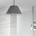 thumbnail image 3 of Dainolite 1LT Brynn Meduim Pendant, GRY Felt Shade, Black-Color:Grey, 3 of 6