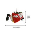 thumbnail image 3 of Puntoco Árbol De Navidad De Hierro Colgante Rojo Colgante De Árbol De Navidad De Papá Noel C, Decoración Del Hogar, 3 of 3