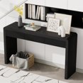 thumbnail image 3 of Tcbosik Entryway Console Table with Storage, 55.1" Modern Sofa Table with 3 Drawers, Narrow Foyer Table for Entryway, Hallway, Living Room, Black, 3 of 10
