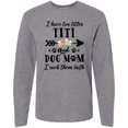 thumbnail image 3 of Inktastic I Have 2 Titles Titi and Dog Mom I Rock Them Both Long Sleeve T-Shirt, 3 of 5