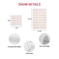 thumbnail image 7 of Pink Striped Kitchen Dish Towels for Drying Dishes Set of 2, Rustic Pink Stripe Modern Art Beige Waffle Weave Microfiber Hand Tea Bathroom Towels Quick Dry & Absorbent Towel 15.7x23.6, 7 of 7