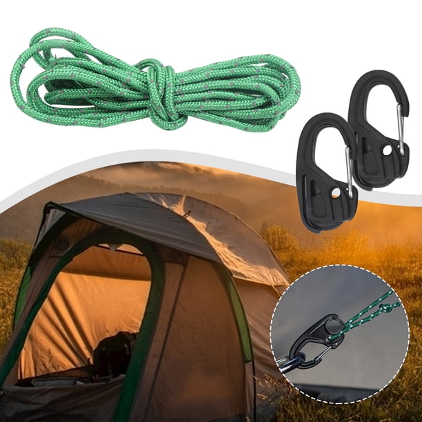 Cuerda 2 Uds Tensor De Cuerda Tensor Cuerda Trinquete Amarre Mosquetón Gancho Camping Tienda Sujetador