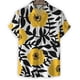 thumbnail image 4 of Camisa de moda con estampado de flores en 3D para hombre, camisas hawaianas de manga corta con solapa de verano, blusa holgada con botones y flores para la calle, 4 of 4