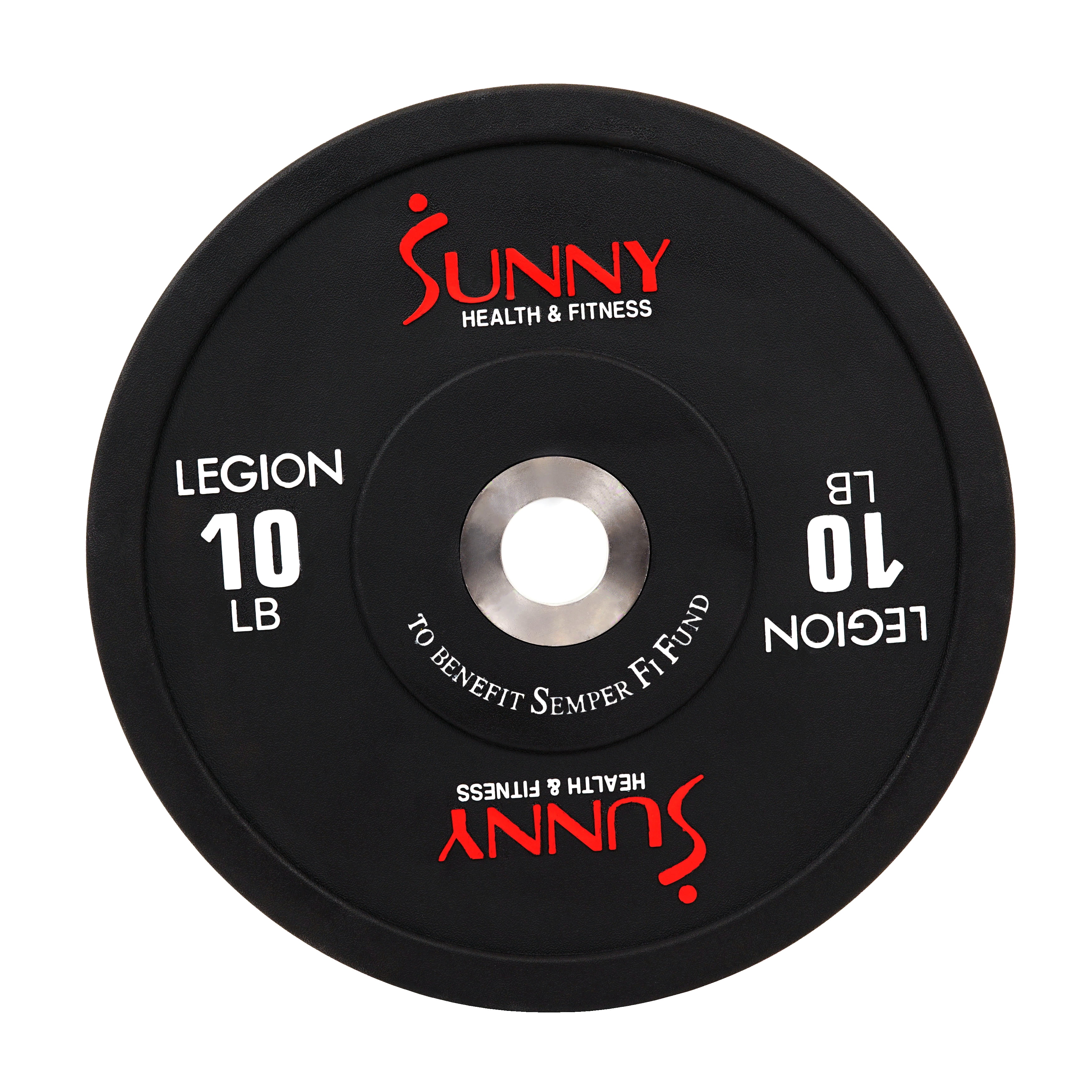 Sunny Health Fitness Olympic Bumper Weight Plate Rubber Coated 10lbs