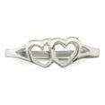 thumbnail image 6 of Gold Time Double Heart Ring 925 Sterling, Sterling Silver, (Includes Elegant Gift Box), 6 of 6