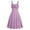 Purple, variant on Womens Vintage Dresses 1950s Halterneck Sleeveless Solid Ruched Summer Cute A-Line Flowy Swing Midi Dress Retro Prom Party Dresses