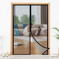 thumbnail image 5 of Magnetic Garage Door Screen with Strapping Tapes for 1 Car Garage 9x7ft, Reinforced Fiberglass Mesh with Weighted Bottom, Durable Screen Door Curtain Kit, 5 of 7