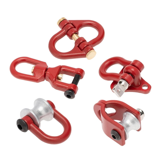 RC Car Crawler Trailer Towing Towing Shackles Accesorios para SCX10 D90 , Rojo Yotijar Gancho de remolque de carro sobre orugas