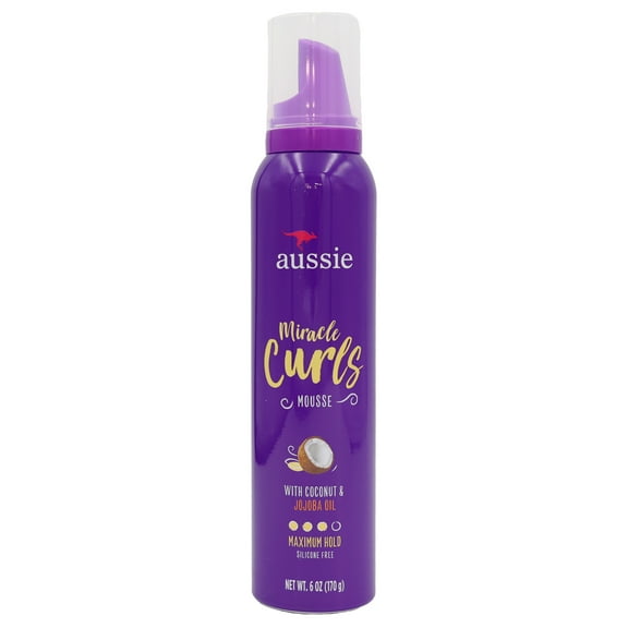Aussie Miracle Curls Styling Hair Mousse, 6 Oz., Pack of 1