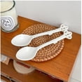 thumbnail image 5 of Retro Vintage Coffee Spoons Espresso Spoons Set of 4, Porcelain White Key Shape Coffee Spoons for Coffee Dessert Tea Ice Cream, Small Coffee Stirring Spoon, 5 of 5