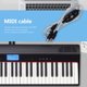 thumbnail image 1 of Interfaz USB de piano electrónico portátil Ehuebsd convertidor MIDI adaptador de Cable de estudio de música, 1 of 9