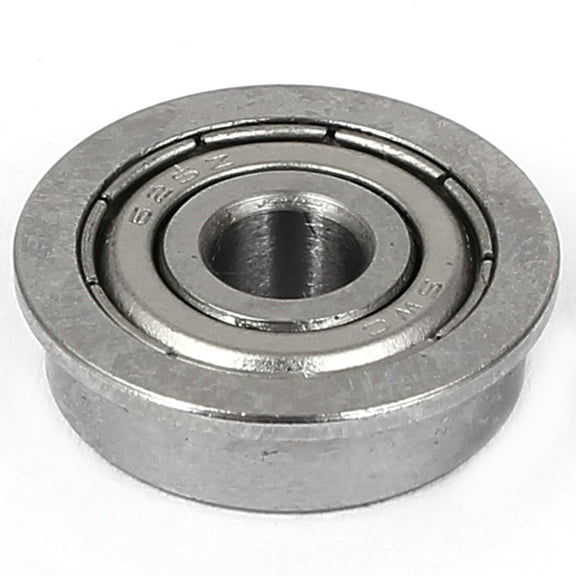 8mm x 18mm x 5mm Sealed Typel F688ZZ Flanged Ball Bearing Silver Tone