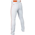 thumbnail image 2 of Easton Youth Rival+ Open Bottom Piped Baseball Pants White/Orange L, 2 of 2