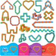 thumbnail image 1 of Feltom 28 piezas de regalos del día de San Valentín para niños  Wacky Tracks Fidget Toy Tarjetas de San Valentín para niños Finger Fidget juguete sensorial para aliviar el estrés  Premios de interca, 1 of 5