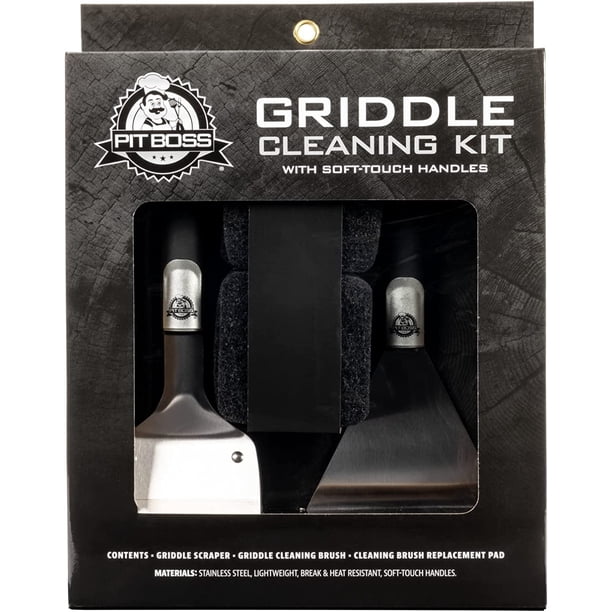 PIT BOSS 40753 Griddle Cleaning Kit, Stainless Steel