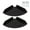 Black, variant on NFTIGB 2-Piece Acrylic Wall Mount Floating Corner Shelves Space-Saving Quarter Round Hanging Display Organizer Rack for Bathroom Bedroom, White (8.27 inches / 21 cm)