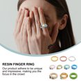 thumbnail image 3 of 1 Set Delicate Finger Rings Resin Finger Rings Finger Deco Fashion Ring, 3 of 9