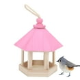 thumbnail image 4 of Wooden Bird Feeder, Wooden Bird Feeders For Outside Hanging Convenient For Birds To Get In And Out  For Garden For Indoor For Park's Balcony For Outdoor, 4 of 6