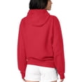thumbnail image 2 of Women's G-III 4Her by Carl Banks Red Tampa Bay Buccaneers Flowers Team Logo Graphic Fleece Pullover Hoodie, 2 of 2