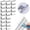 White, variant on Stationery Supplies Reusable Binding Clips Stainless Steel Non Damage Paper Clip for Documents 50 Pack