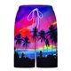thumbnail image 3 of Pantalones Cortos para Hombre Cintura Elástica con Bolsillos, Forro de Impresión de Moda Casual para la Playa, Al Aire Libre Y el Uso Diario, 3 of 6