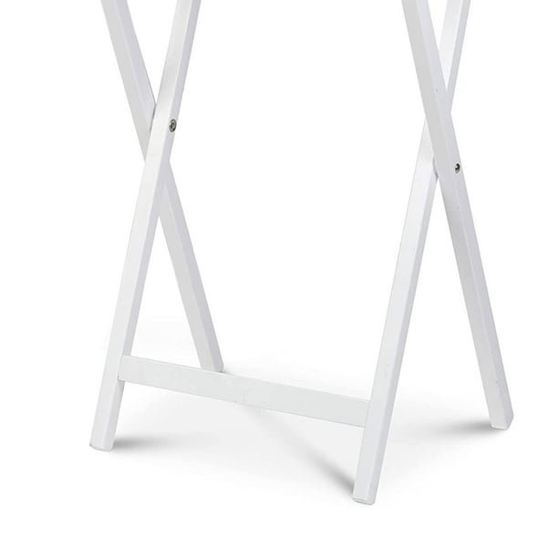 Pj wood single folding tv tray & snack table deals
