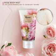 Bodybeau Bath and Body Set 4PCS Rose Scent,with Shower Gel, Body Mist,Body Scrub and Body Lotion
