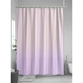 thumbnail image 5 of Fsddascl Yellow Pink Stripe Shower Curtain Set - 72" x 78" Washable Bathtub Curtain with 12 Hooks, Vertical Striped Gradient Geometric Waterproof Fabric Stall Shower Curtains for Bathroom/Bathtub, 5 of 6