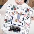 thumbnail image 5 of Coquette Blue Coastal Cowgirl Mahjong Mat 31.5 x 31.5 in, Blue and White Country Western Beach Rodeo Anti Slip and Noise Reduction Game Table Cover for Mahjong Dominoes Card Board Tile Games, 5 of 6