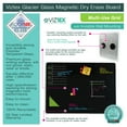thumbnail image 2 of Viztex® Glacier White Multi-Purpose Grid Glass Dry Erase Board 17" x 23", 2 of 8