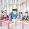 thumbnail image 2 of My Melody Party Favor Boxes - 12 Pcs Party Favor Candy Boxes for Anime Theme Birthday Party Supplies Decor,Girls Kids Birthday Game Party Kraft Paper Gift Bag Decorations, 2 of 5