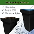 thumbnail image 3 of Ztysn 4 Tier Gold Green Plant Flower Display Stand with 16 White Buckets,Heavy Duty Indoor Outdoor Movable Flower Rack for Florist Store,Home,Terrace Decor, 3 of 8